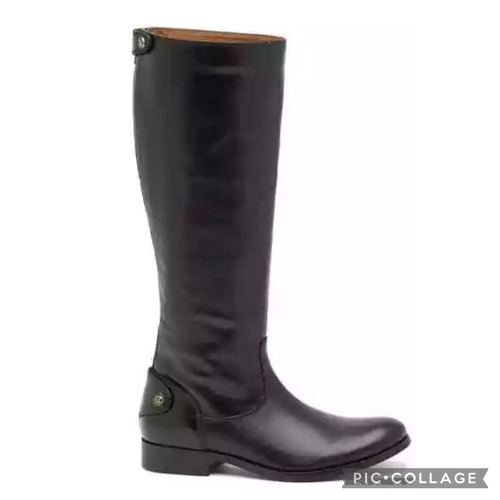 Black Leather Knee-High Boots